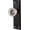 Oil Rubbed Bronze, variant on Upgraded Mortise Lock Set for Interior Door, Antique Vintage Style Crystal Glass Door Knobs with Skeleton Key, Reversible for Left & Right Handed Door, Brushed Nickel Finish