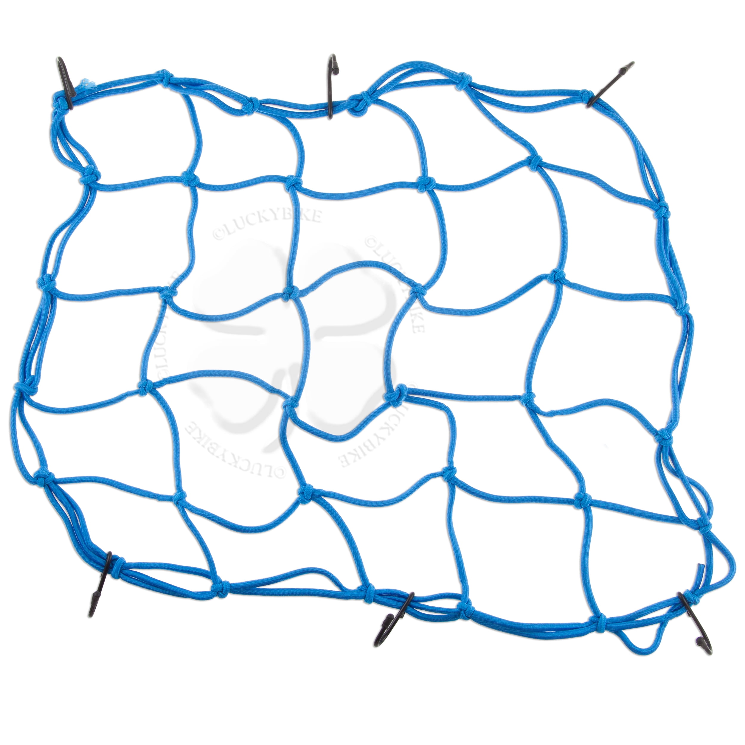 Blue Bungee Cord Cargo Net Motorcycle Helmet Mesh Storage Tie Down