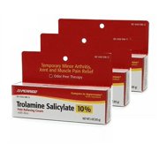 Perrigo Trolamine Salicylate 10% Pain Relieving Cream with Aloe, 3 oz pack of 3