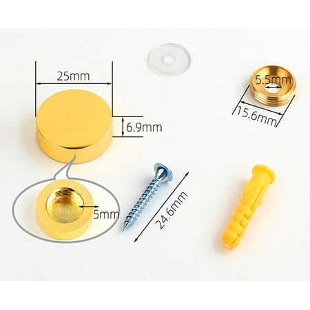 

Copper Mirror Lamp Thickened Pure Copper Solid Screw Mirror Nail Glass Nail Acrylic Fixing Piece Decorative Advertising Nail