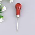 thumbnail image 5 of Minkissy Leathercraft Awl Tool with Light Brown Wood Handle, 1 Pc for Handmade Leatherwork, Crafting, Sewing, and Projects, 5 of 6