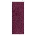 thumbnail image 5 of Unique Loom Solid Shag Collection Area Rug (2' x 6' 5" Runner Eggplant Purple), 5 of 7