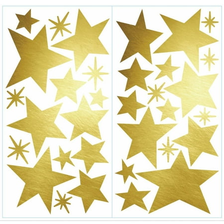 - Star Peel and Stick Wall Decals with Foil