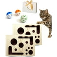 thumbnail image 2 of Cat Nail File Scratch Enrichment Box 2026, Cat Scratch Puzzle Enrichment Box, Stress Free Alternative to Grinders,Sandpaper Inside for Indoor Cats Scratching, 2 of 10