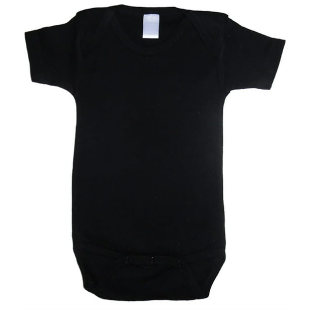 Negro De Enclavamiento De Manga Corta Onezies Bambini 0010B.BLACK.M