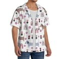 thumbnail image 2 of Goofa Cute Dog Printed Men's Casual Short-sleeved Shirt,Lightweight Breathable Button-down,Summer Casual men's top,Versatile Fashion shirt-Large, 2 of 7