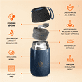 thumbnail image 2 of ENERGIFY Vacuum Insulated Thermos Food Container, Stainless Steel, 24oz, Velvet Blue, 2 of 7