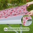 thumbnail image 6 of Strawberry Plants Fruit Milk Box Square Fitted Tablecloth with Elastic Edge,Square Table Cover,Washable Elastic Table Cover for Home Kitchen Party Decor 36"x36", 6 of 6