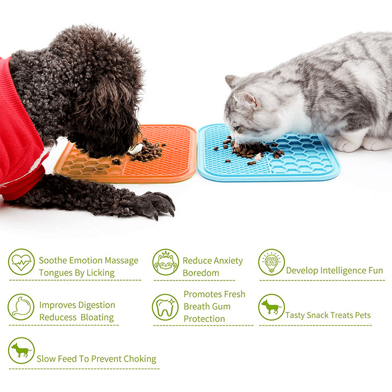 Pet Placemat Cat Slow Feeding Mat Dog Lick Mats Silicone Pets Eating Slowly  Food Pad Cats Dogs Feeding Supplies - AliExpress
