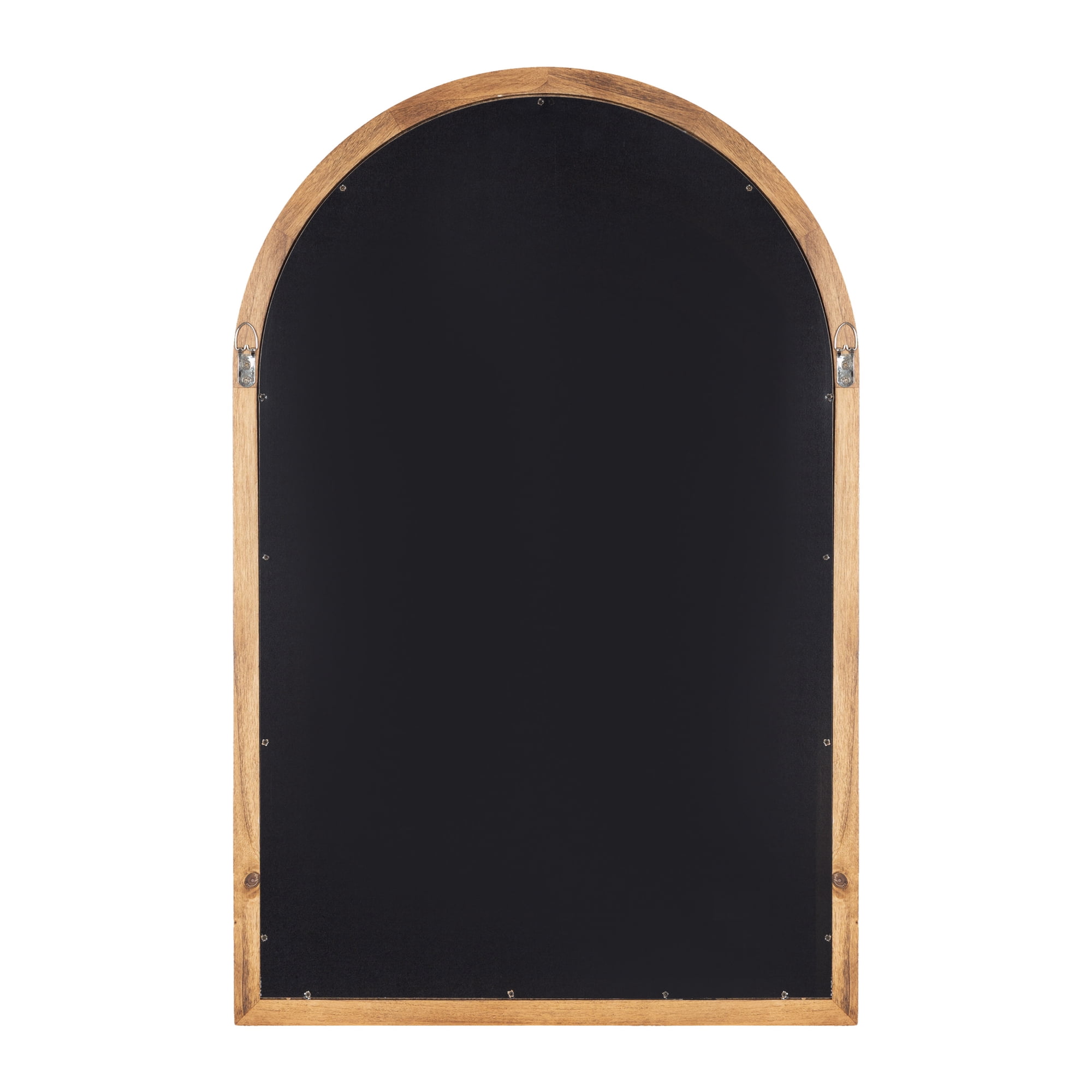 Miroir Mural Arche HOMCOM - 110x65 Cm, Cadre Bois Brun Foncé, Prêt à Accrocher
