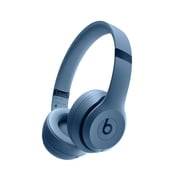 Restored Beats by Dr. Dre Solo4 Wireless Bluetooth On Ear Headphones with Microphone, Slate Blue
