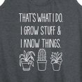 thumbnail image 3 of Instant Message - I Grow Stuff And Know Things - Women's Racerback Tank Top, 3 of 6