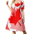 thumbnail image 3 of A Canadian Flag Wave Dress long dress women summer elegant dress Dance dresses clothes, 3 of 7