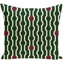 Simply Daisy 16" x 16" Nuts and Bolts Decorative Holiday Geometric Print Pillow