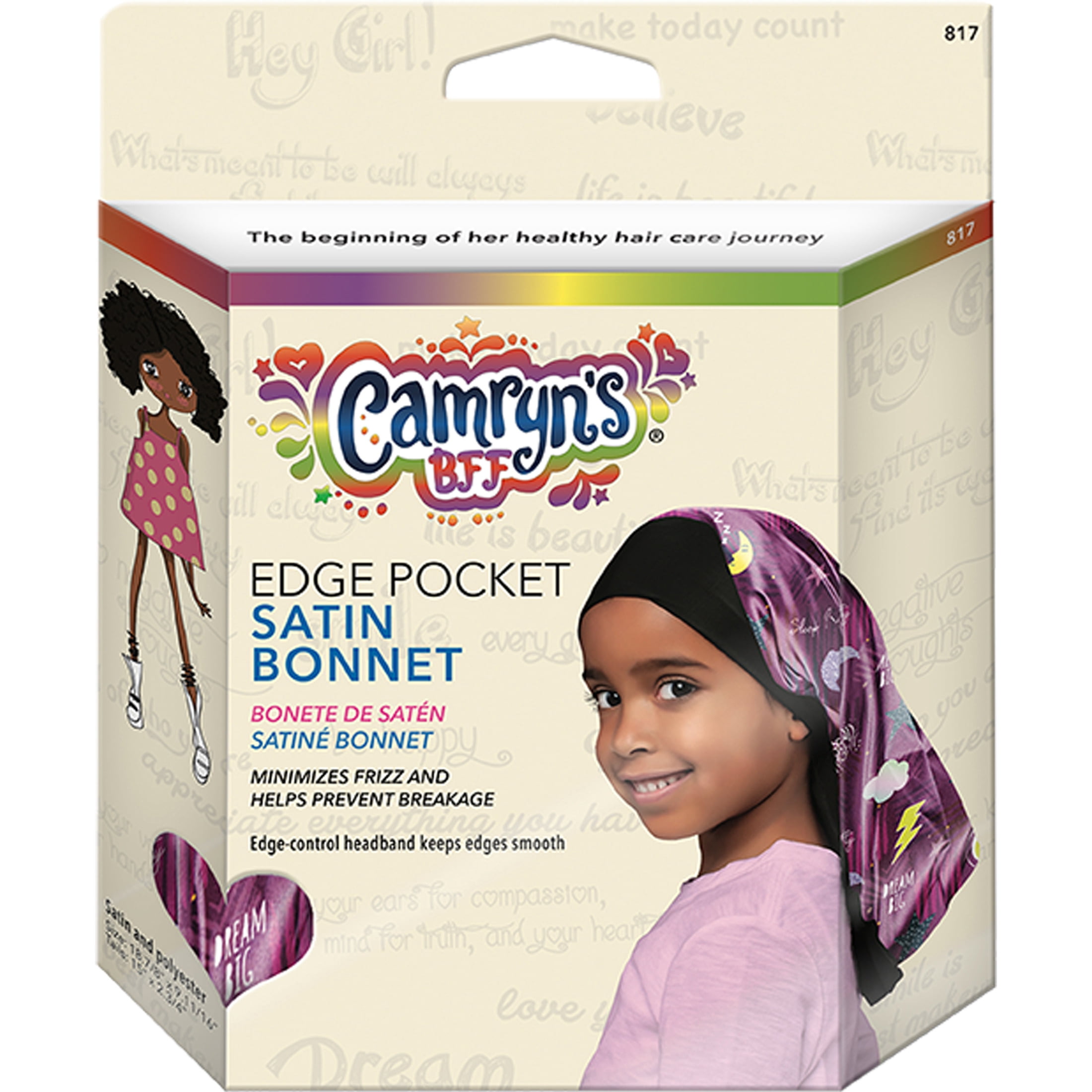 (3 pack) Camryn's BFF Satin Pocket Bonnet