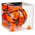 thumbnail image 1 of Deluxe Acrylic Soccer Ball Display Case with Mirror, Orange Risers and Clear Base (A027-OR), 1 of 1