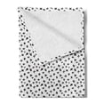 thumbnail image 2 of Black and White Soft Flannel Fleece Throw Blanket, Brush Strokes Pattern with Math Plus Sign Monochrome Illustration, Cozy Plush for Indoor and Outdoor Use, 50" x 60", Black White, by Ambesonne, 2 of 5