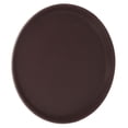 thumbnail image 3 of Brown Serving Tray Round Serving Tray Nonslip Rubber Tempered Glass Fiber Heat Resisting Wide Application Round Tray For Restaurant Bar, 3 of 8
