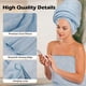 thumbnail image 3 of Toallas de baño Orighty, paquete de 2 unidades, microfibra al tacto, color azul, 3 of 7