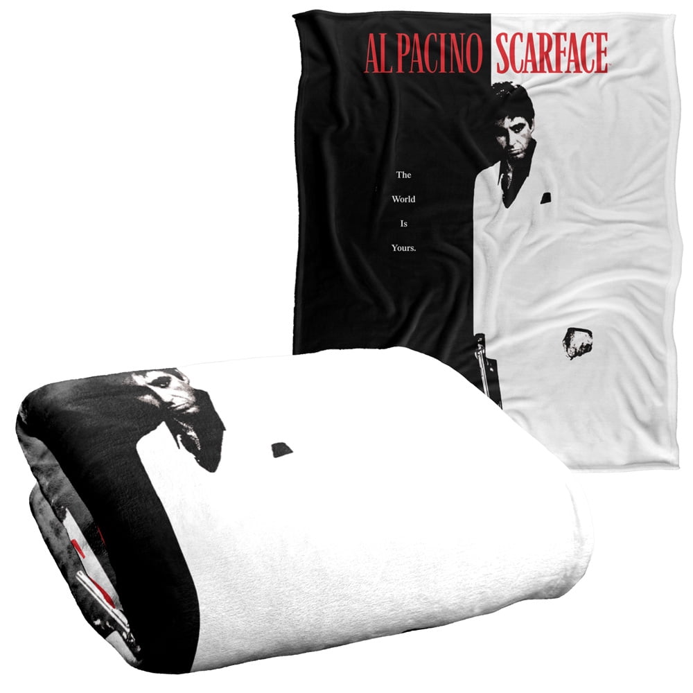 Scarface Poster Officially Licensed Silky Touch Super Soft Throw
