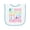 White and Light Blue, variant on Jane Austen Good Opinion Quote Baby Terry Cloth Bib