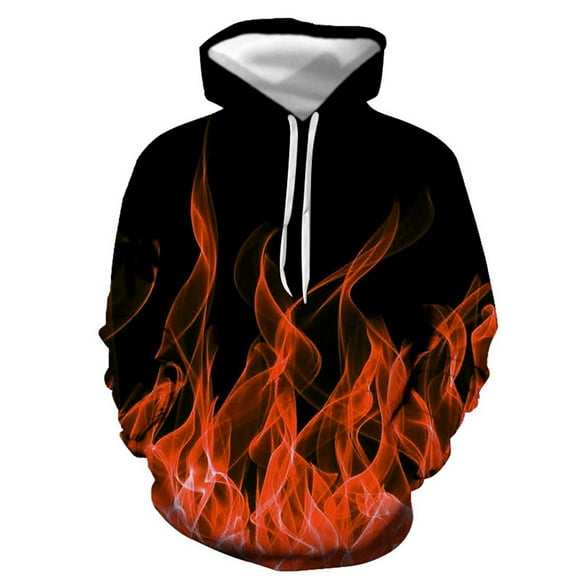 fartey 3D Realistic Fashion Hoodies for Men Long Sleeve Drawstring Hip Hop Adult Youth Teen Hooded Tops with Pockets Clothes