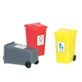 thumbnail image 4 of Mistaha Miniature Garbage Cans Painted Garbage Cans Model Garbage Truck Cans Sandtable Fairy House Street Scenery Decoration, 4 of 8