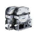 thumbnail image 1 of Amdohai Black on White Label Tape 12mm * 8m Compatible for Kingjim Epson Label Printer LW400/LW600/SR230C/SR230CH/SR530C/SR550C, 1 of 5
