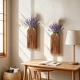 thumbnail image 2 of Wooden Wall Mounted Planter & Shelf – Boho Farmhouse Hanging Vase for Narrow Spaces, Entryway Bathroom Decor, Storage Rack for Small Plants, 2 of 6