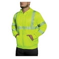 thumbnail image 4 of Rothco Hi-Vis Performance Zipper Sweatshirt - Safety Green, 4 of 4