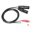 thumbnail image 3 of 1pc Conector XLR A 2 X s RCA Adaptador Adaptador Adaptador perfke Cable macho dual RCA a XLR, 3 of 9
