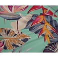 thumbnail image 5 of oneOone Polyester Lycra Dusty Teal Green Fabric Floral & Leaves Dress Material Fabric Print Fabric By The Yard 56 Inch Wide, 5 of 6