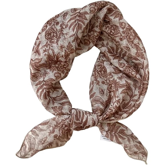 TELOLY Retro Style Large Cotton Blend Hair Bandana Headband, Head Wrap, Hair Neck Scarf for Women 24 x 24 inch