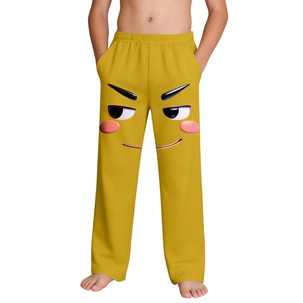 Niños Pantalones Niñas Imprimida Playa Casual con Bolsillos para Vacaciones Deportes Al Aire Libre Niñas Pantalones