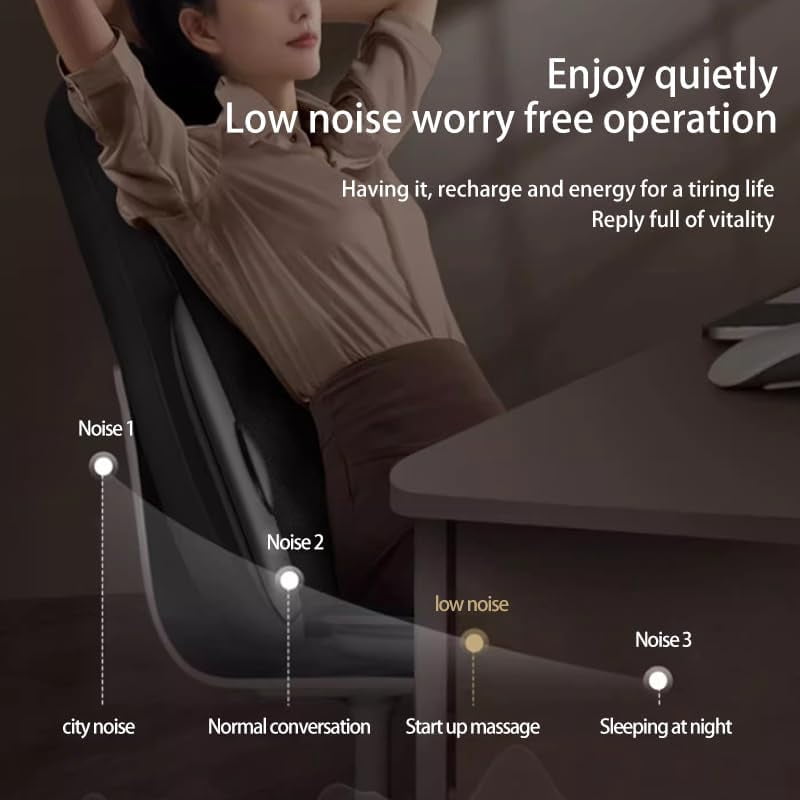 Massage Chair Pad with Seat Cushion, Full Body Shiatsu Back Neck Massager with Heat for Home Office, 1-Pack