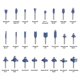 thumbnail image 3 of Trademark Stalwart. Juego de 24 brocas de rebajadora multi prop&oacute;sito Stalwart NA, 3 of 4