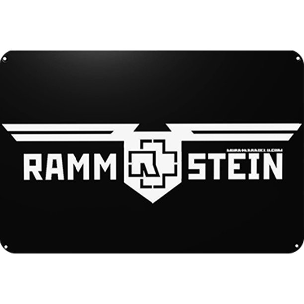 Hojalata Rectangular 30*20cm Plano Ramstein Band Music Series