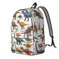 thumbnail image 2 of Cute Dinosaur Pattern Backpack for School,Cute School Bag,Schoolbag with Adjustable Shoulder Straps & Padded Back,15.7"x11.8"x5.5", 2 of 5