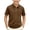 Brown_001, variant on Domuza Polo Shirt for Kids Girls Lapel Short Sleeve Casual Button Tshirts Comfy Soft Quick Dry Sport Golf School Uniform-Light Brown 3-4 Years