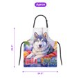 thumbnail image 5 of Watercolor Hello Winter Alaskan Malamute Chill Christmas Welcome Apron Alaska Mal Dog Lovers Gifts for Cooking Grilling Baking Painting Gardening - 00016, 5 of 5