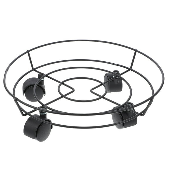 GETAJGHSD Planter Stands for Outdoor Plants 12x12x1.6Inch 1 Set Black Metal for Gardeners
