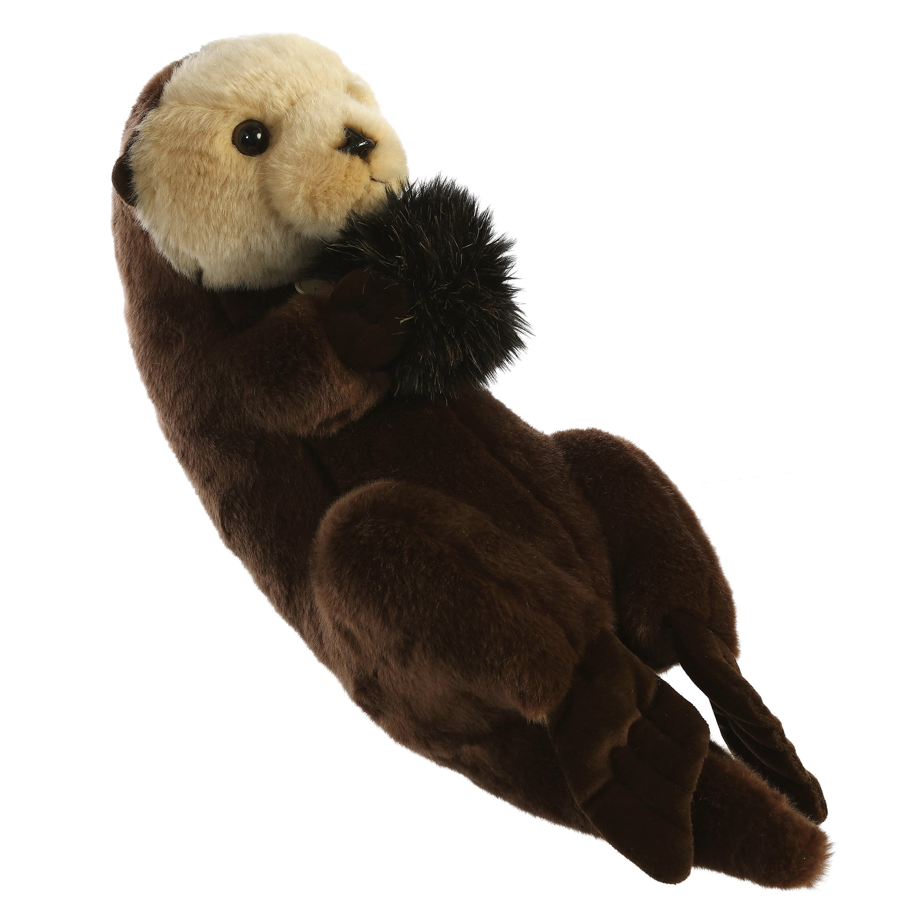 Wildlife Tree 7" Small Stuffed Sea Otter Mom & Baby Plush Zoo Animal Family 