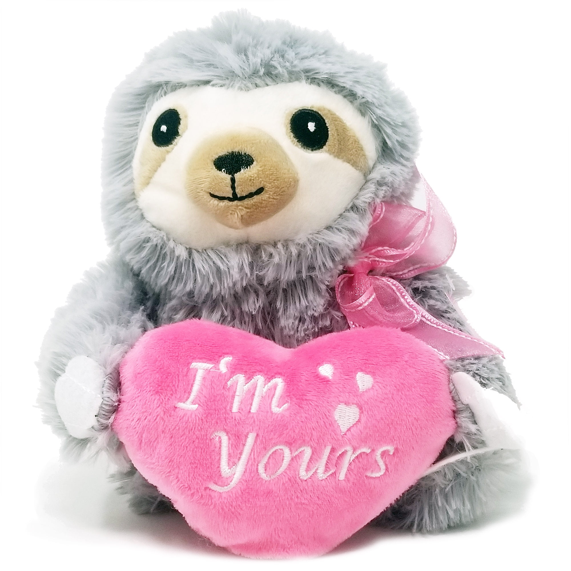 Sloth Stuffed Animal Valentines Day Gift Cute Sloth Birthday Gifts for Kids Gray 16 Inch 