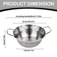 thumbnail image 4 of CUITING 2024 Upgraded Stainless Skillet with and Drip Drain Rack Japanese Small Deep Skillet Kitchen Chicken for Home Use Non-Stick Pan Extra Savings, 4 of 8