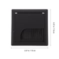 thumbnail image 5 of CTIRCHIU 4Pcs Desk Hole Grommets with Brush ABS Plastic Wire Covers for Home Office Furniture Black, 5 of 8