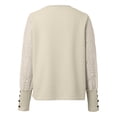 thumbnail image 5 of Womens Long Sleeve Lace T Shirts Crewneck 2026 Fashion Tops Casual Y2K Spring Tees, 5 of 7