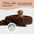 thumbnail image 2 of Best Friends by Sheri Bundle Set The Original Calming Lux Donut Cuddler Cat and Dog Bed + Pet Throw Blanket, Dark Chocolate, Extra Large, 45x45, 2 of 4