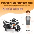thumbnail image 3 of Techvida Ride on Toys 12v Battery Powered Ride on Motorcycle for Kids 3 Wheels Motorcycle with LED Lights Music Child, 3 of 14