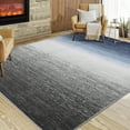 thumbnail image 2 of Haperlare Washable Rugs Ombre Area Rugs Modern Rug for Living Room Vintage Carpet Throw Rugs Abstract Bedroom Rug Nursery Rug Contemporary Floor Cover, 9' x 12' Gray Blue, 2 of 7