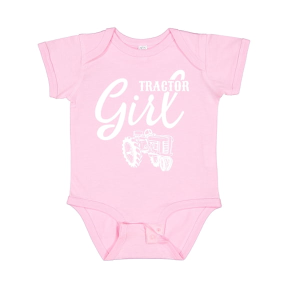 Inktastic Tractor Girl Girls Baby Bodysuit